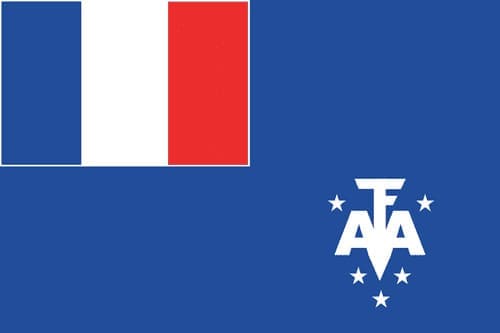 Bandera de Tierras australes y antárticas francesas TAAF