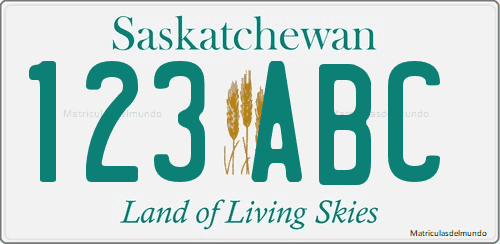 Matrícula de coche de Canadá de Saskatchewan