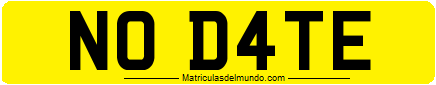 Tipo de matrícula personalizada para evitar mostrar la fecha