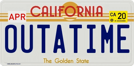 Creador matrícula california golden state