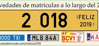 Cambios sobre matrículas en 2018 y 2019