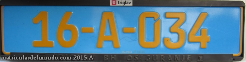 Matrícula Bosnia diplomática