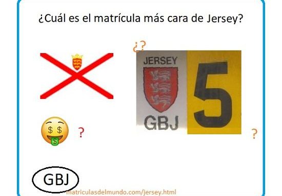 ¿Cuál es la matrícula subastada por mayor dinero de Jersey?