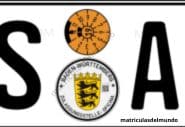Stickers and identifiers on German license plates