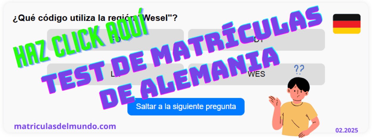 Test de matrículas de Alemania