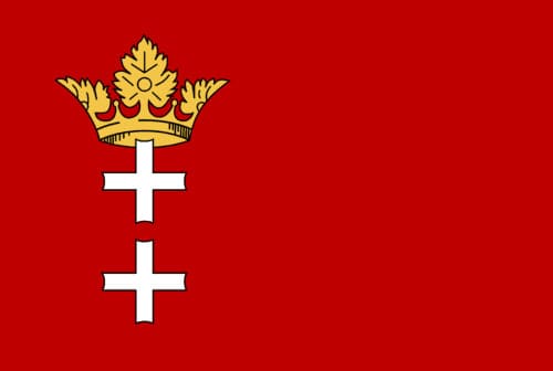 Bandera de Ciudad Libre de Dánzig