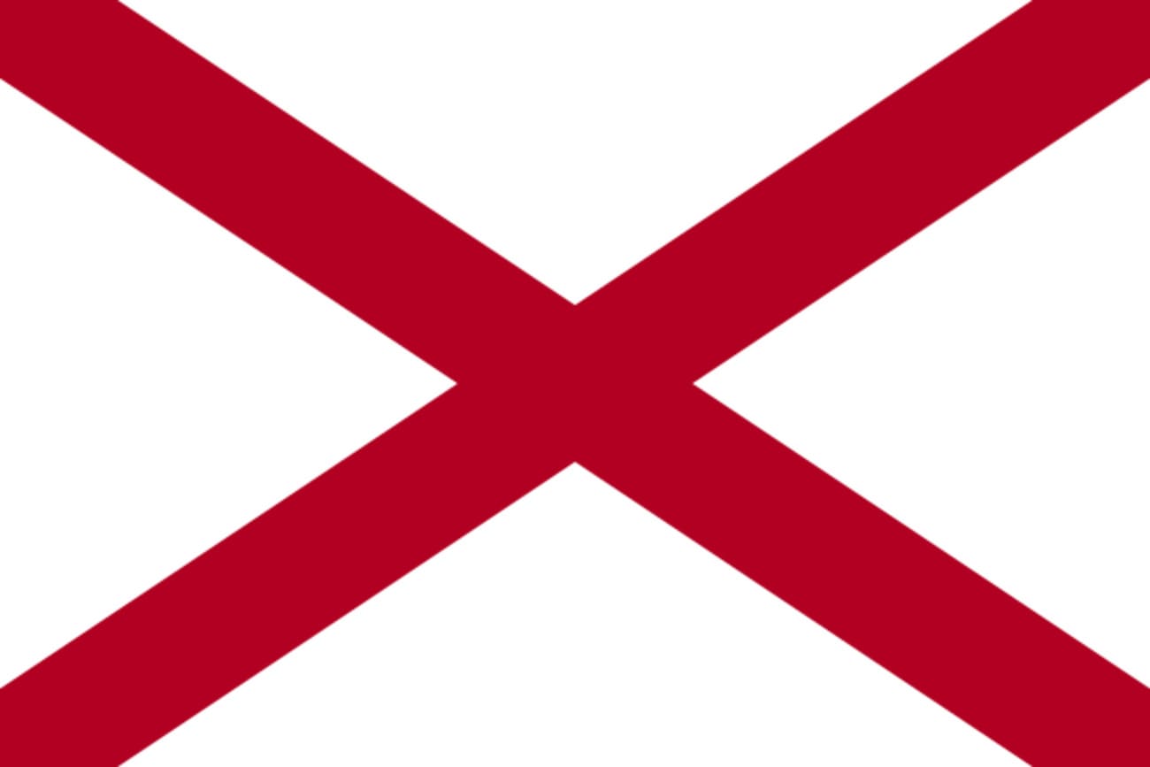 Bandera actual de Alabama