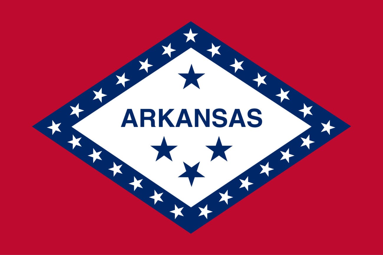 Bandera actual de Arkansas