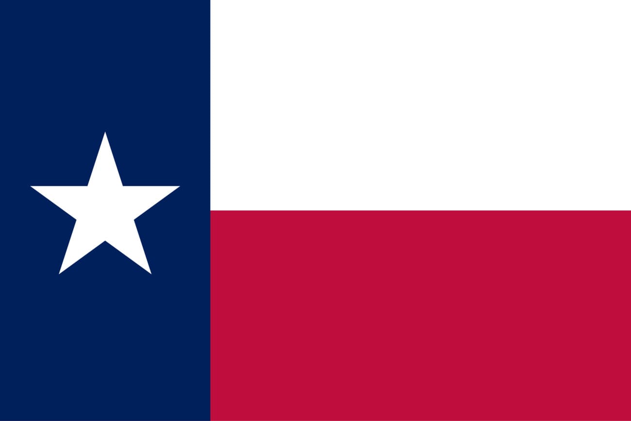 Bandera actual de Texas