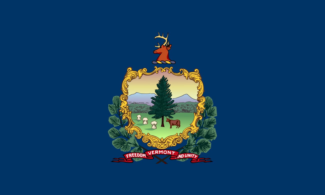 Image of the current flag of USA - Vermont