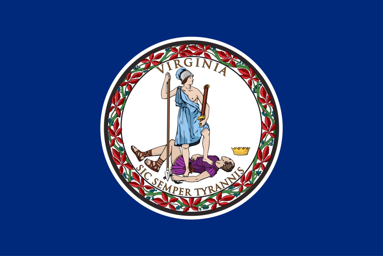 Image of the current flag of USA - Virginia