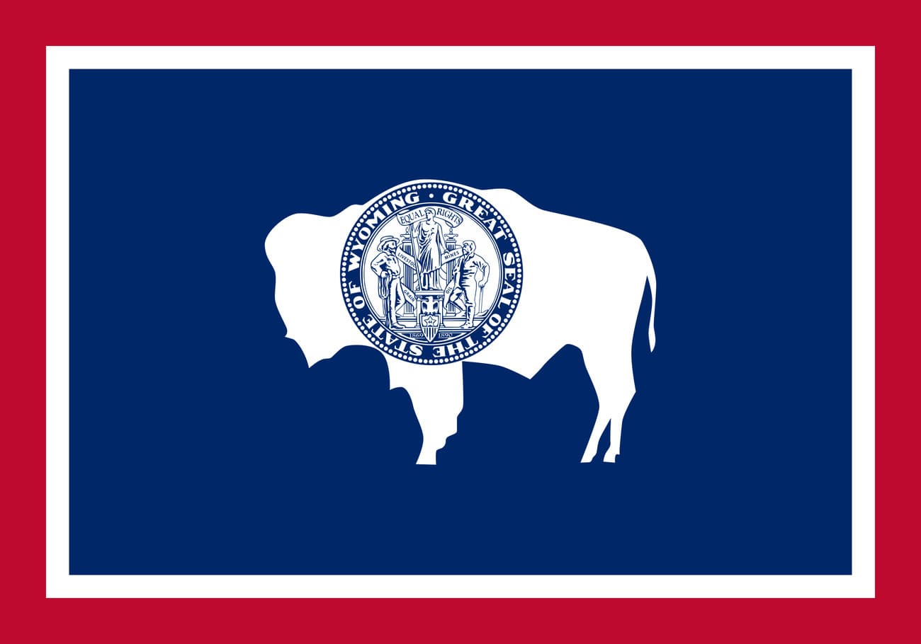 Image of the current flag of USA - Wyoming
