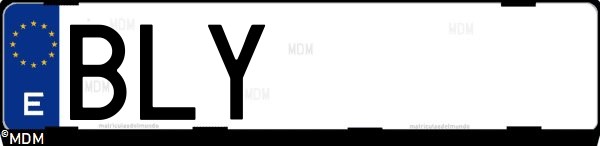 Matrícula española BLY, correspondiente al año 2001