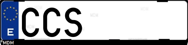Matrícula española CCS, correspondiente al año 2002