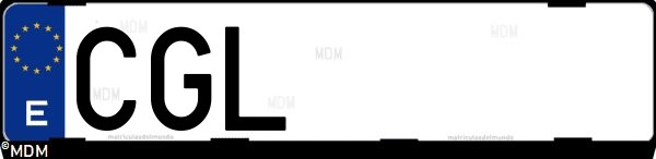 Matrícula española CGL, correspondiente al año 2003