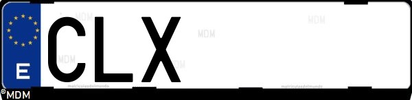 Matrícula española CLX, correspondiente al año 2003