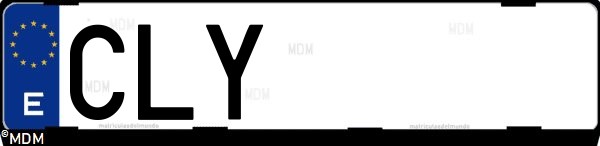 Matrícula española CLY, correspondiente al año 2003