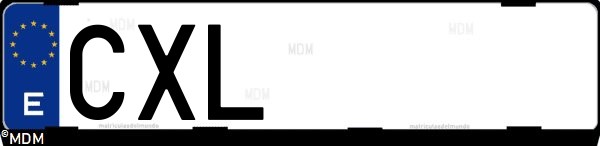Matrícula española CXL, correspondiente al año 2004
