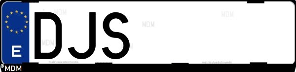 Matrícula española DJS, correspondiente al año 2005