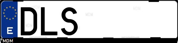 Matrícula española DLS, correspondiente al año 2005