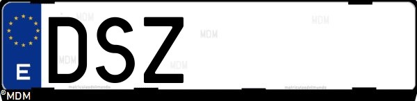 Matrícula española DSZ, correspondiente al año 2005