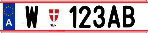 Matrícula de coche de Austria