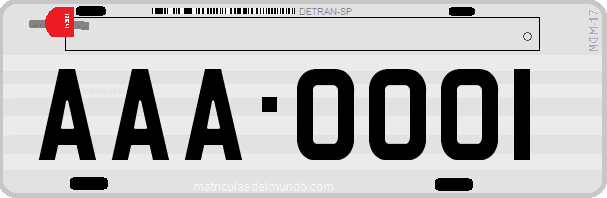 Generador matrícula de Brasil del sistema anterior