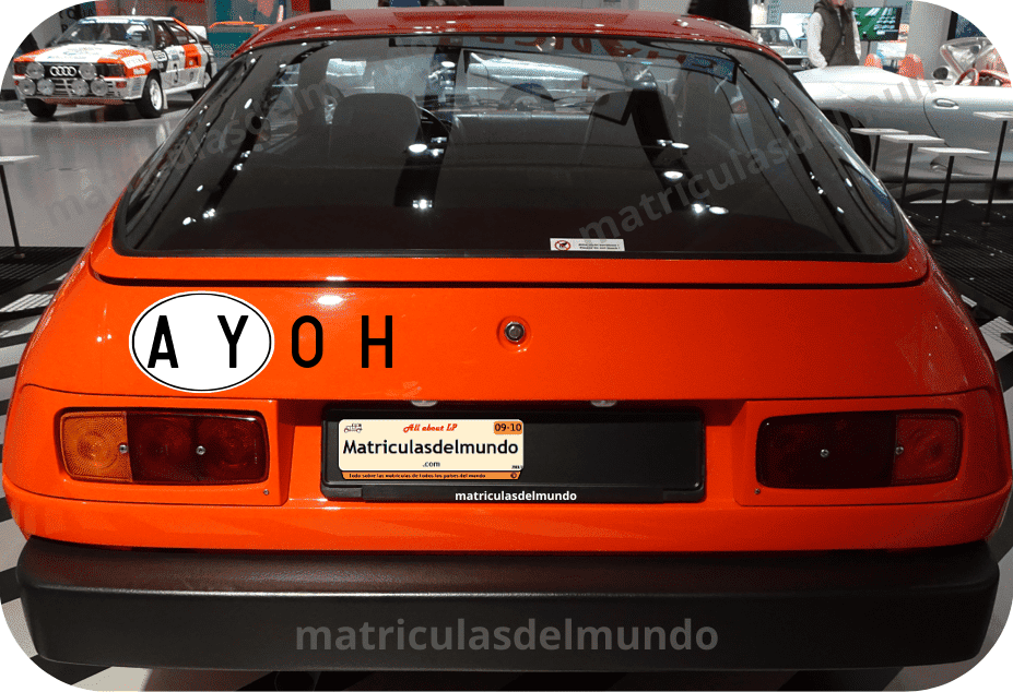 Red Porsche with the A y/o H code from Austro-Hungarian Empire