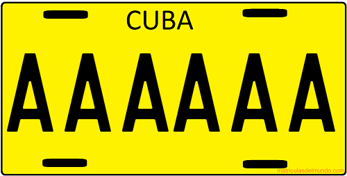 Crea tu propia matrícula de Cuba gratis / Create your own free cuban license plate