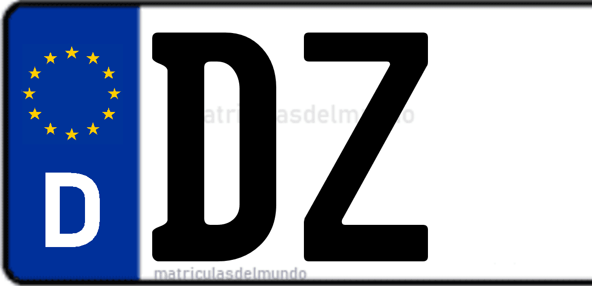 Deutsches Kennzeichen DZ