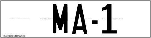 Primera matrícula de coche de Málaga con código MA-1