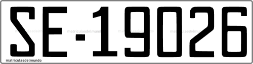 Última matrícula de Sevilla en 1971
