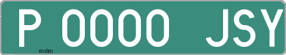 Ejemplo matrícula provisional verde de España matrícula JSY