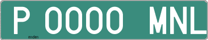 Ejemplo matrícula provisional verde de España matrícula MNL