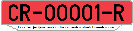 Ejemplo antigua matrícula provincial remolque de Ciudad Real