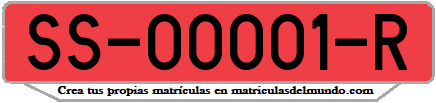Ejemplo antigua matrícula provincial remolque de Guipúzcoa