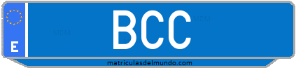 Matrícula de taxi BCC