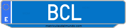 Matrícula de taxi BCL