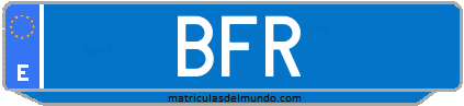 Matrícula de taxi BFR