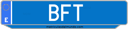 Matrícula de taxi BFT