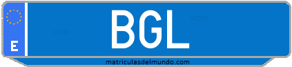 Matrícula de taxi BGL