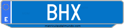 Matrícula de taxi BHX