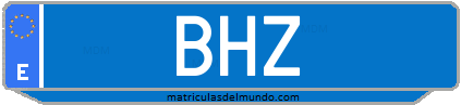 Matrícula de taxi BHZ