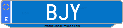 Matrícula de taxi BJY