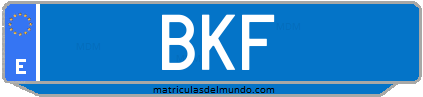 Matrícula de taxi BKF