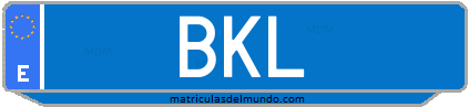 Matrícula de taxi BKL