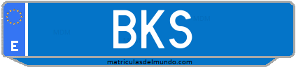 Matrícula de taxi BKS