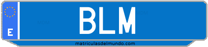 Matrícula de taxi BLM