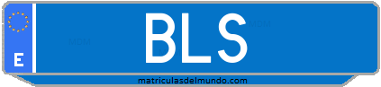 Matrícula de taxi BLS