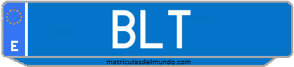 Matrícula de taxi BLT